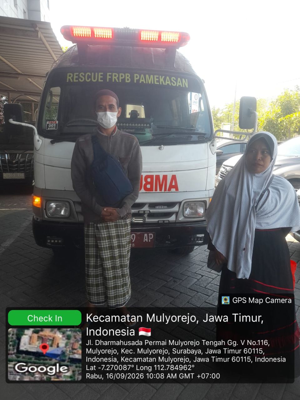 FRPB Antar Pasien dari Surabaya ke Rumah Singgah Pasien Pamekasan