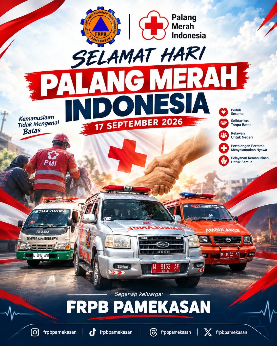 Selamat Hari Palang Merah Indonesia, Terus Bergerak dan Mengabdi untuk Kemanusiaan